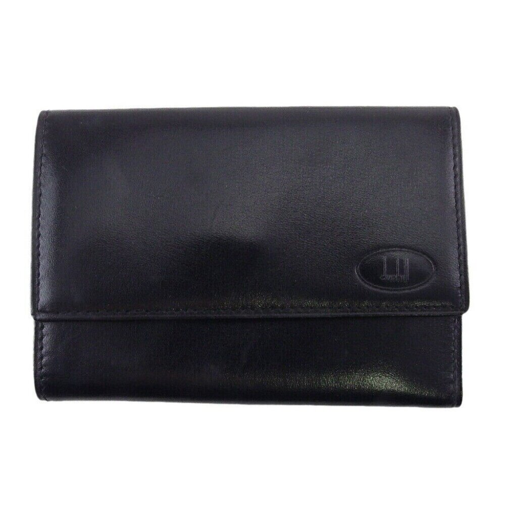 DUNHILL Key Case Long Tail Logo Leather Authentic Used